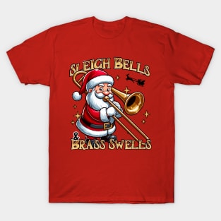 Santa Playing the Bass Trombone T-Shirt